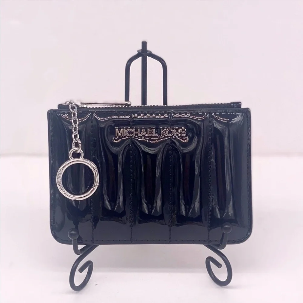 Michael Kors Quilted Coinpouch Small Wallet Black